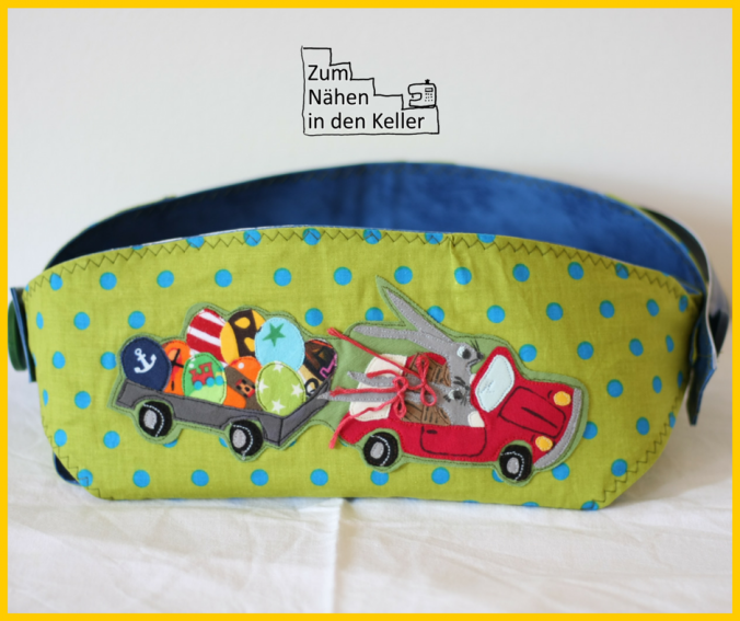 APPLIKATION ostern easter hase bunny rabbit cabrio ostereier car auto Zum Nähen in den Keller