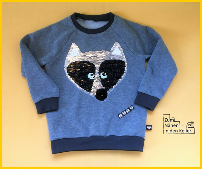 wendepailletten pullover pulli weihnachtswunsch weihnachtsgeschenk nähen mr fuchs dachs cherrypicking schlawiner fred von soho zum nähen in den keller